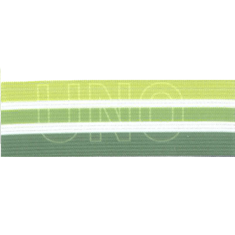 Grønn/hvit stripet